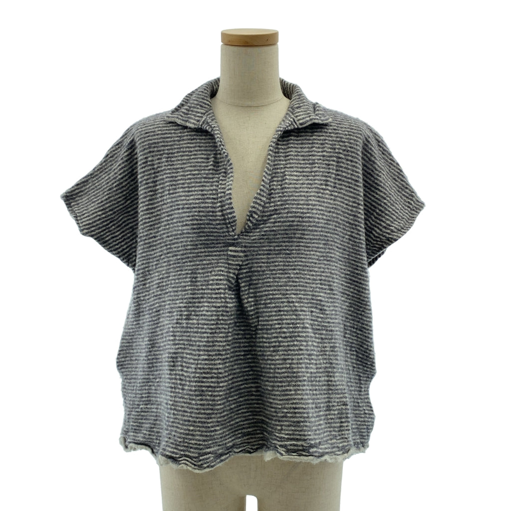 DANIELA GREGIS | 100% 羊絨 / 羊絨雙口袋針織毛衣配披肩 | F 碼 | 女款