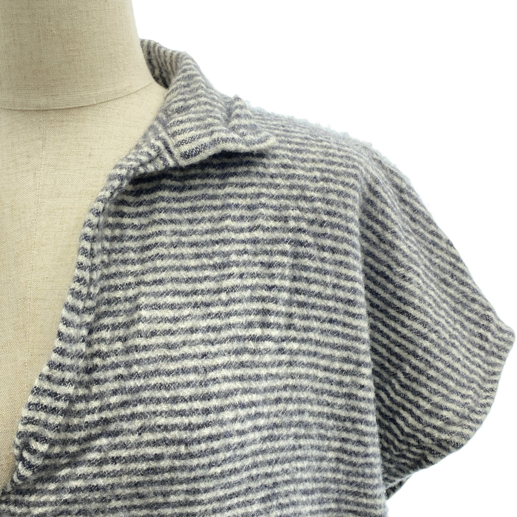 DANIELA GREGIS | 100% 羊絨 / 羊絨雙口袋針織毛衣配披肩 | F 碼 | 女款