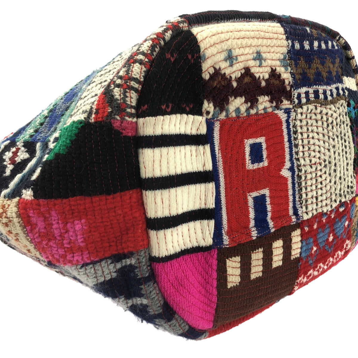 【美品】  Desertic / デザーティック | ヴィンテージニット パッチワーク トートバッグ | L | マルチカラー | メンズ