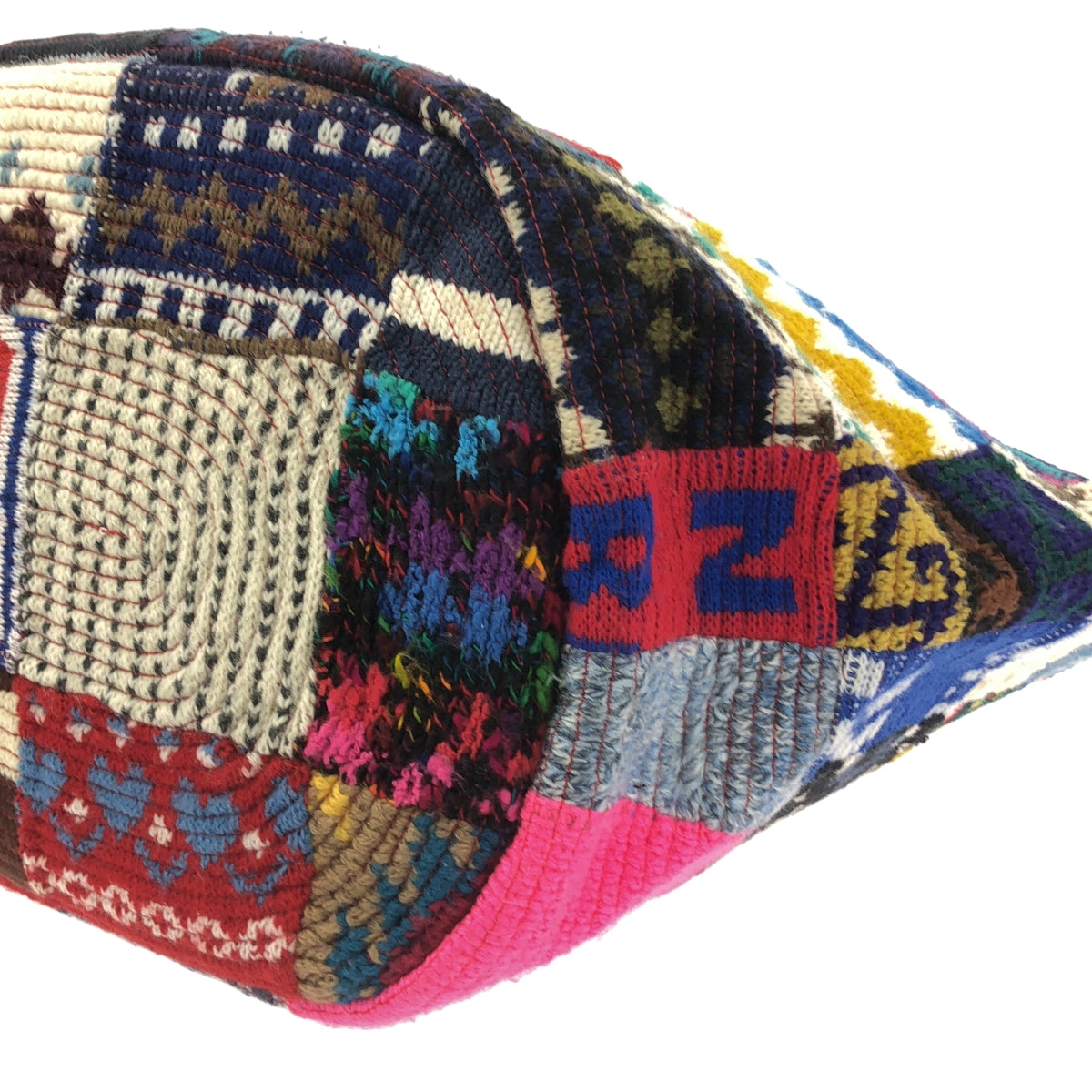 【美品】  Desertic / デザーティック | ヴィンテージニット パッチワーク トートバッグ | L | マルチカラー | メンズ