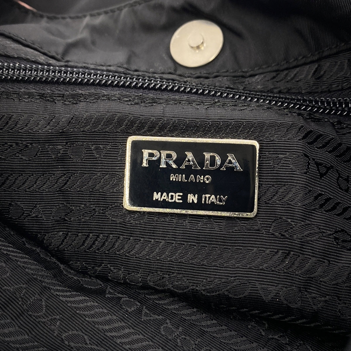 PRADA / プラダ | プラスチックチェーン テスートナイロン ハンドバッグ |