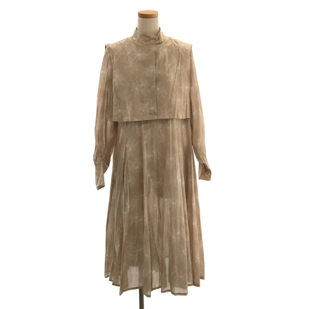 [品相好] foufou / Fufu | Hanataba #02 鐵線蓮洋裝 | 0 |米色 |女性的