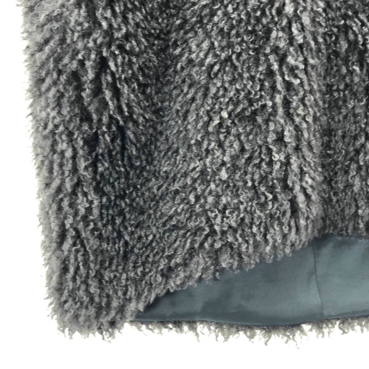 [品相良好] MIESROHE | 毛皮無袖V領背心 | F | 灰色 | 女款