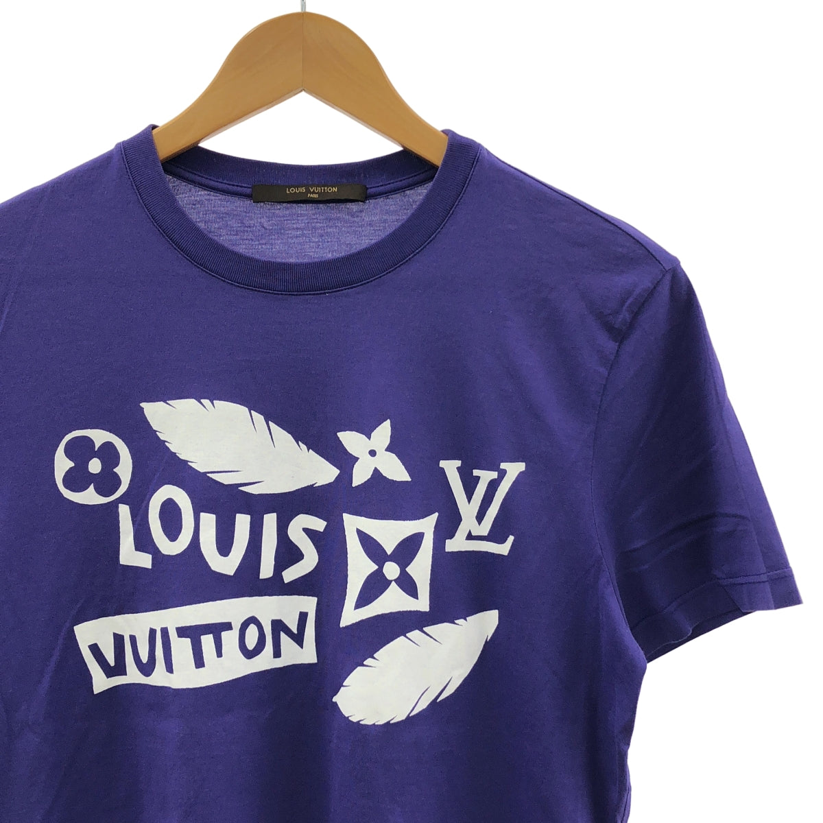 Louis Vuitton / ルイヴィトン | コットン ロゴ プリント Tシャツ | XS | メンズ
