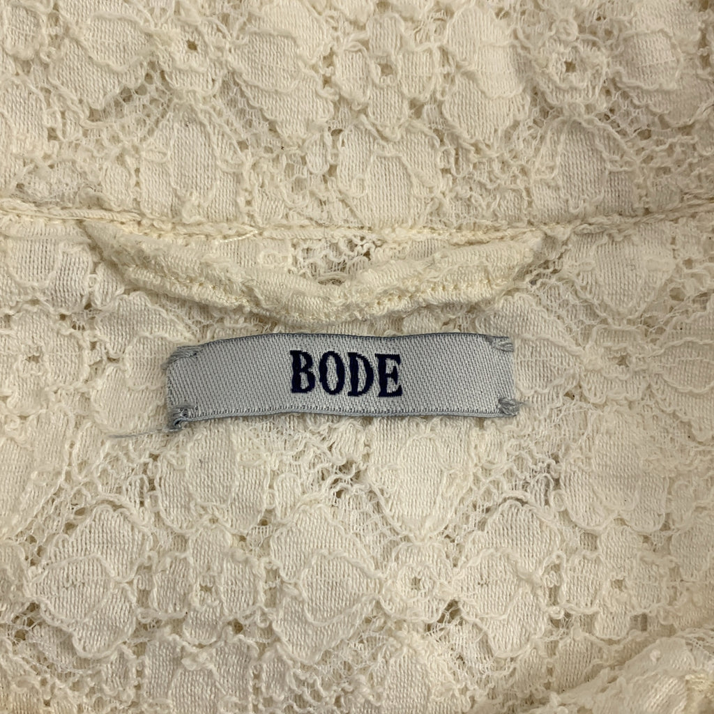BODE / ボーディ | 2023SS | TILE LACE LS SHIRT タイルレースシャツ | S/M |