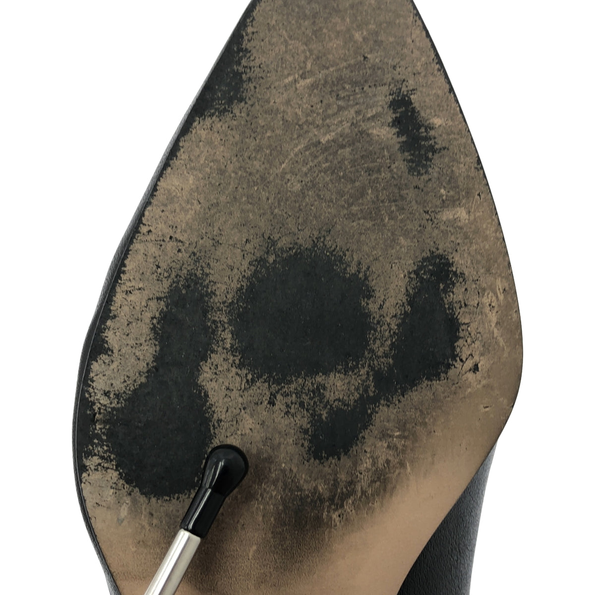 Greed International | 尖頭皮革高跟靴 | 24.5 | 黑色 | 女款