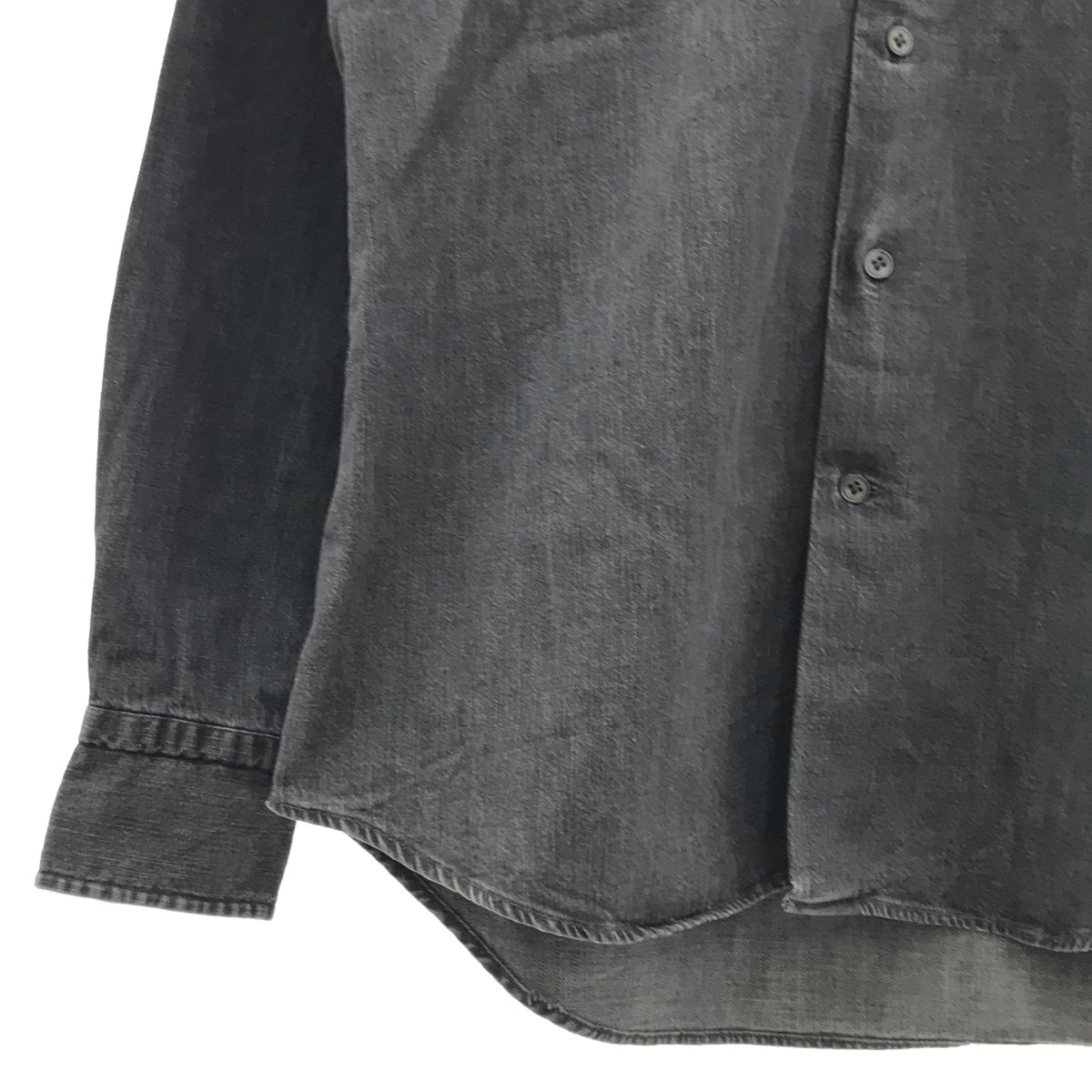 Bagutta | Black Denim Shirt | 39 (15 1/2) | Men's