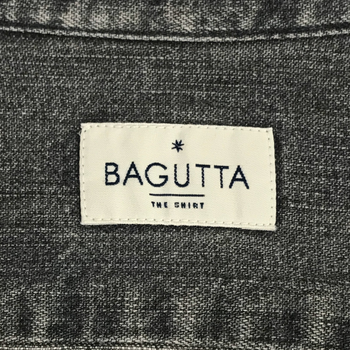 Bagutta | Black Denim Shirt | 39 (15 1/2) | Men's