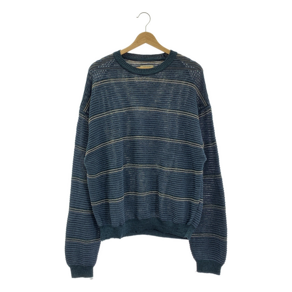 Vainl Archive | 亞麻邊網眼針織衫 | L碼 | 男款