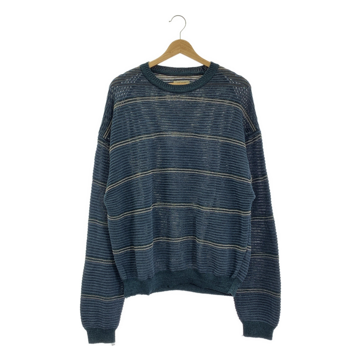 Vainl Archive | 亞麻邊網眼針織衫 | L碼 | 男款