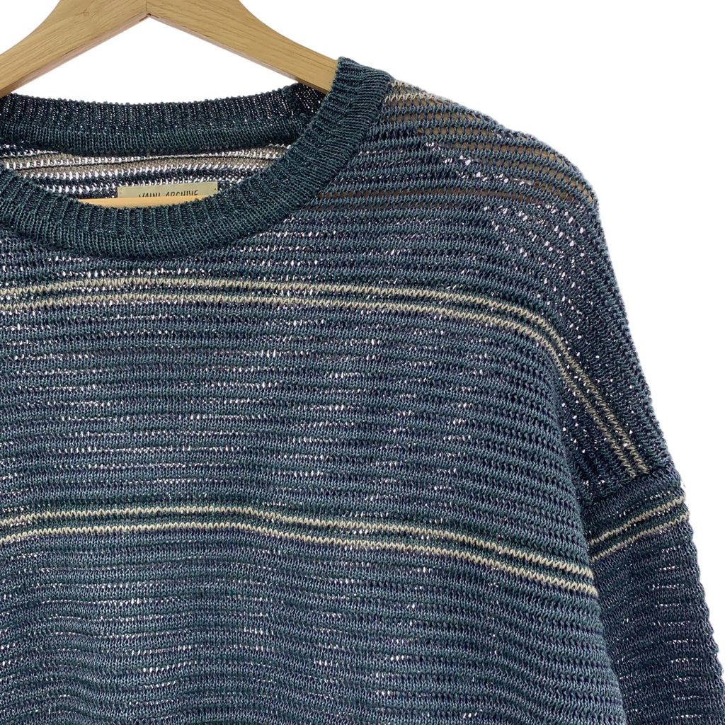 Vainl Archive | 亞麻邊網眼針織衫 | L碼 | 男款