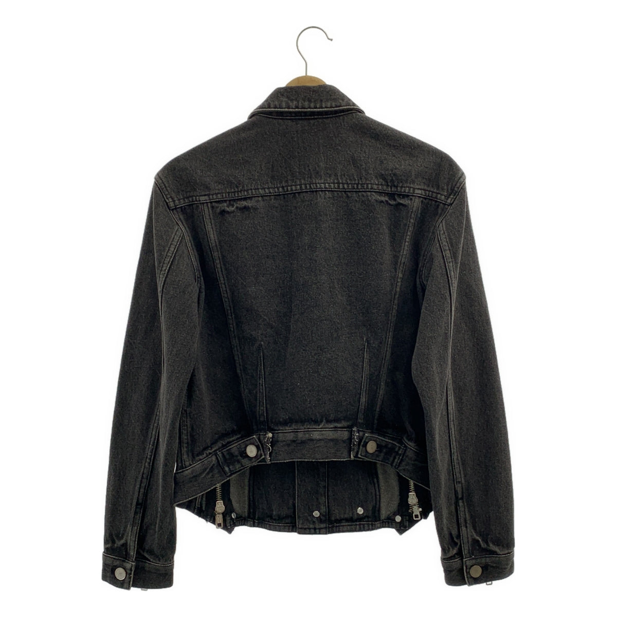 3.1 Phillip Lim / スリーワンフィリップリム | ジップデザイン デニムジャケット | 4 | ブラック | レディース