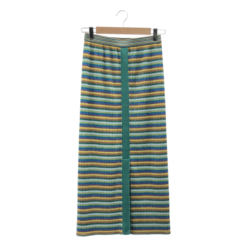 TAN / タン | LULEX MULTIBORDER KNITTED SKIRT ボーダー ニット スカート | F | レディース