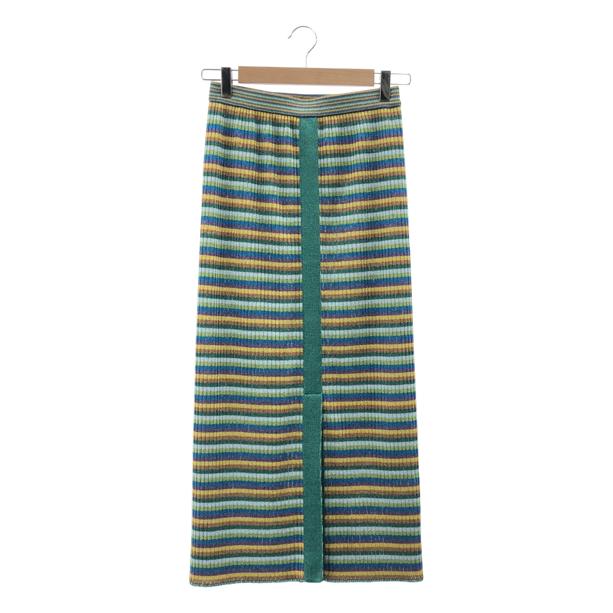 TAN / タン | LULEX MULTIBORDER KNITTED SKIRT ボーダー ニット スカート | F | レディース
