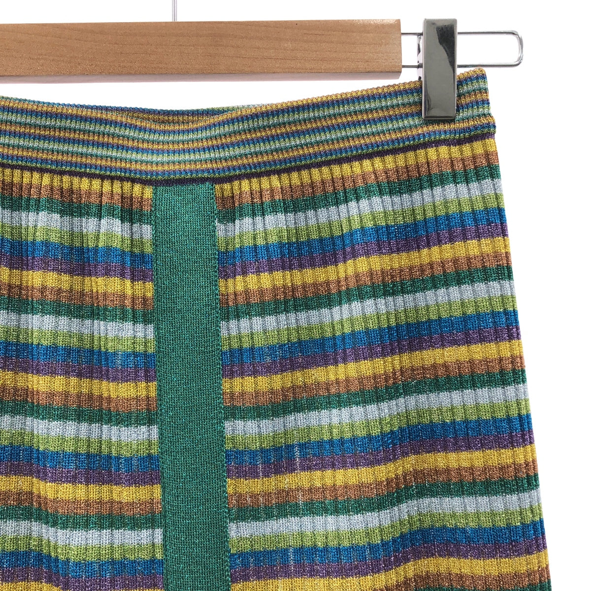 TAN / タン | LULEX MULTIBORDER KNITTED SKIRT ボーダー ニット スカート | F | レディース