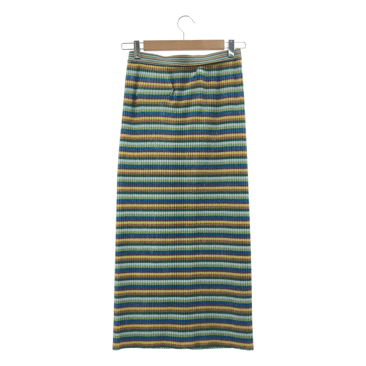 TAN / タン | LULEX MULTIBORDER KNITTED SKIRT ボーダー ニット スカート | F | レディース