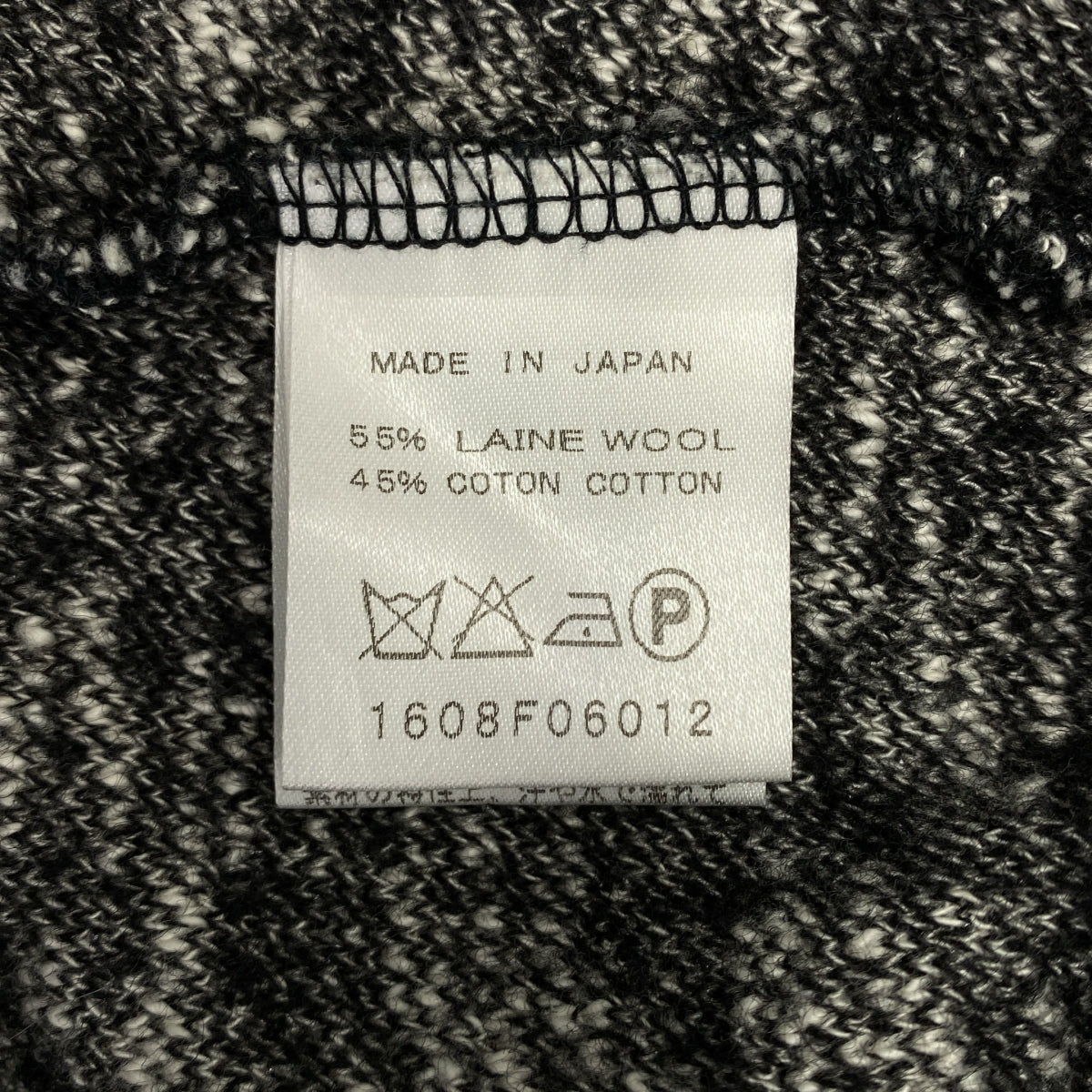 FLORENT / 플로렌트 | 믹스 울 니트 스웨터 | 블랙 / 그레이 | 여성