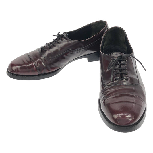 Johnston &amp; Murphy / Johnston &amp; Murphy | 77186 Straight Tip Leather Shoes | 9 | Burgundy | Men's