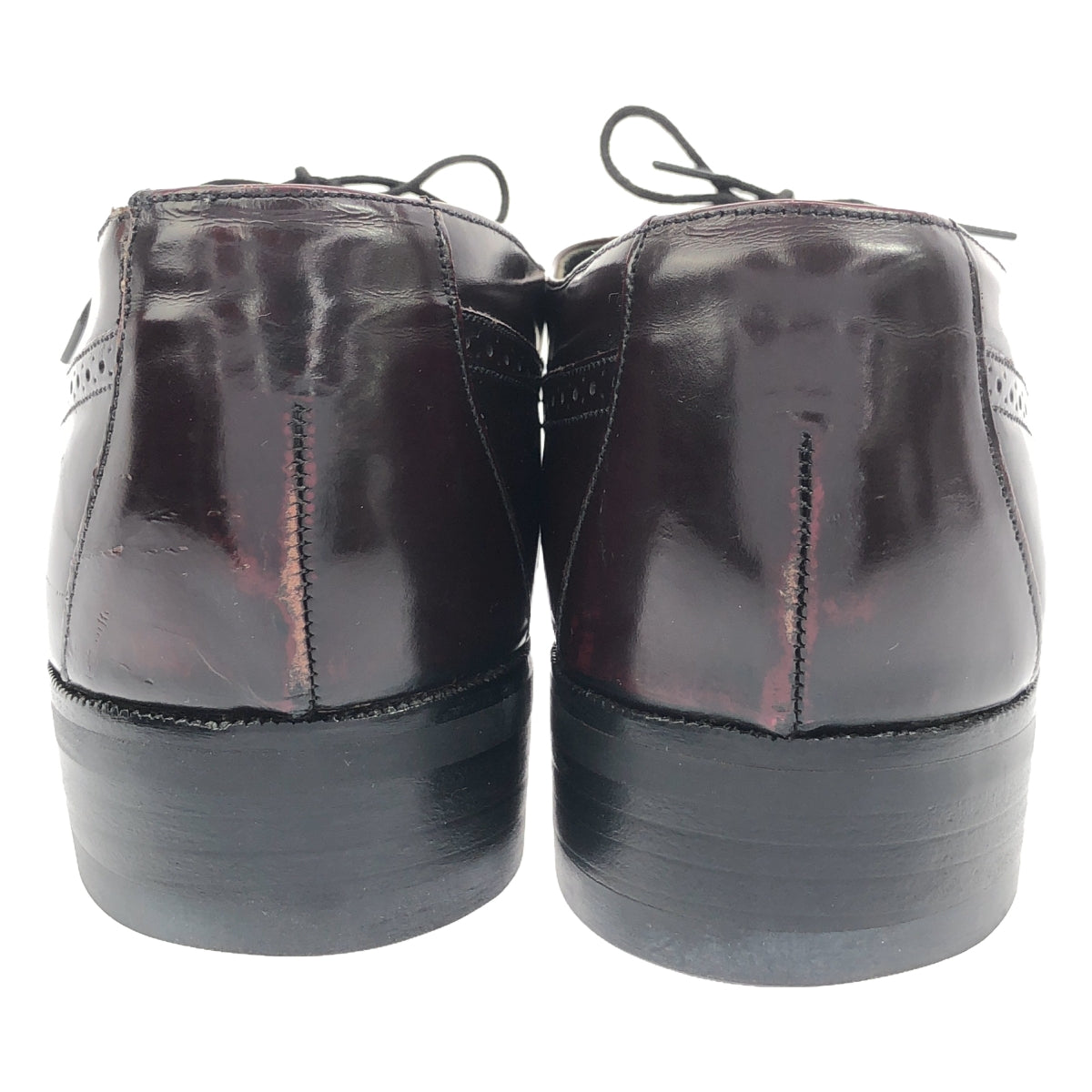 Johnston &amp; Murphy / Johnston &amp; Murphy | 77186 Straight Tip Leather Shoes | 9 | Burgundy | Men's