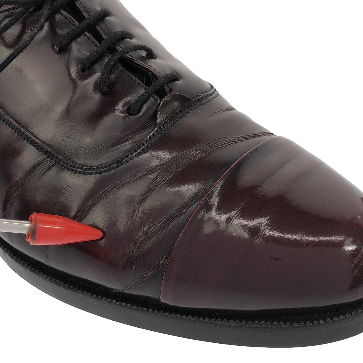 Johnston &amp; Murphy / Johnston &amp; Murphy | 77186 Straight Tip Leather Shoes | 9 | Burgundy | Men's