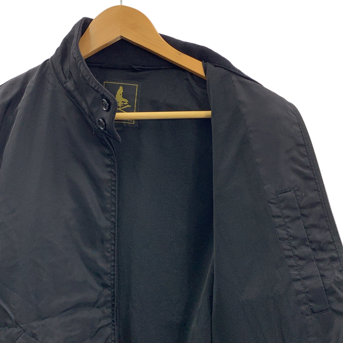 HYSTERIC GLAMOUR / ヒステリックグラマー | ロゴ バックプリント スウィング ジャケット ブルゾン / メッシュ総裏地 | M | メンズ