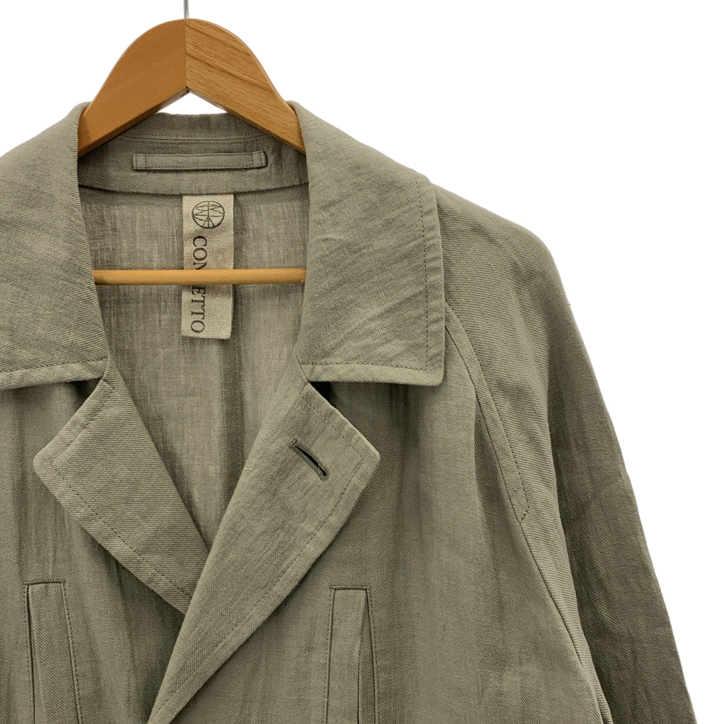 CONCETTO / 콘체트 | F-2 JACKET 린넨 재킷 하프 코트 | L | 남성