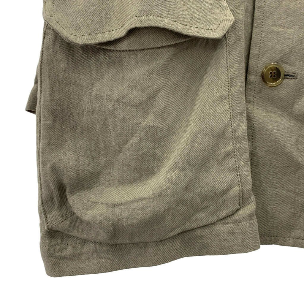 CONCETTO / 콘체트 | F-2 JACKET 린넨 재킷 하프 코트 | L | 남성