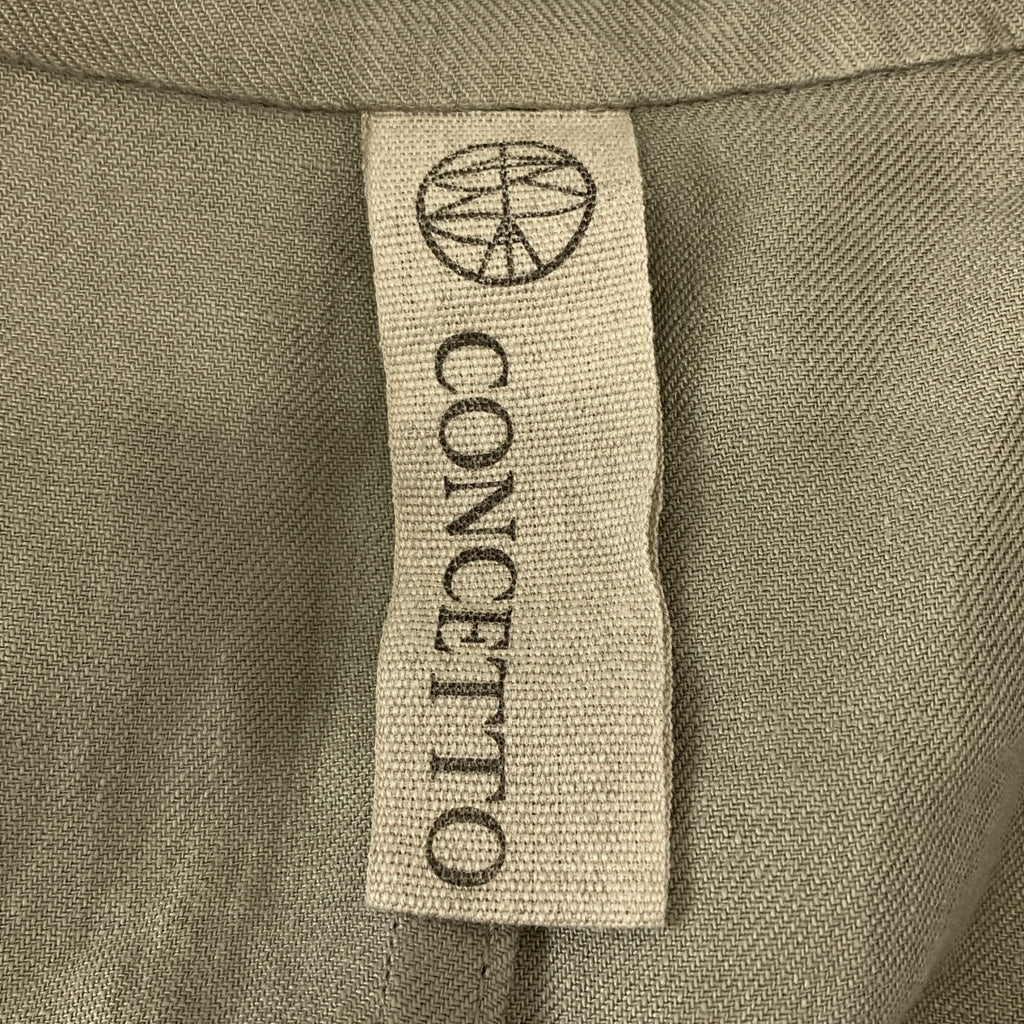 CONCETTO / 콘체트 | F-2 JACKET 린넨 재킷 하프 코트 | L | 남성
