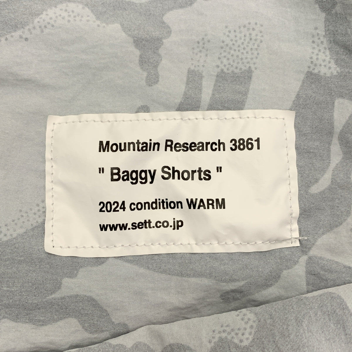 Mountain Research / 마운틴 리서치 | Baggy Shorts / 총 무늬 버기 반바지 반바지 | L | 남성
