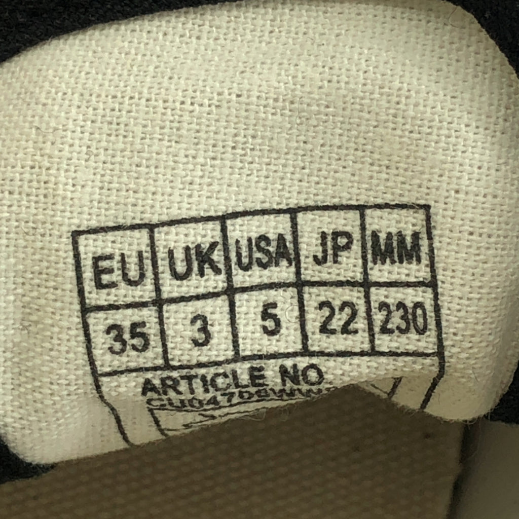 [品相良好] MAISON KITSUNE |帆布低筒運動鞋 |尺寸 22 |黑色 |女性的