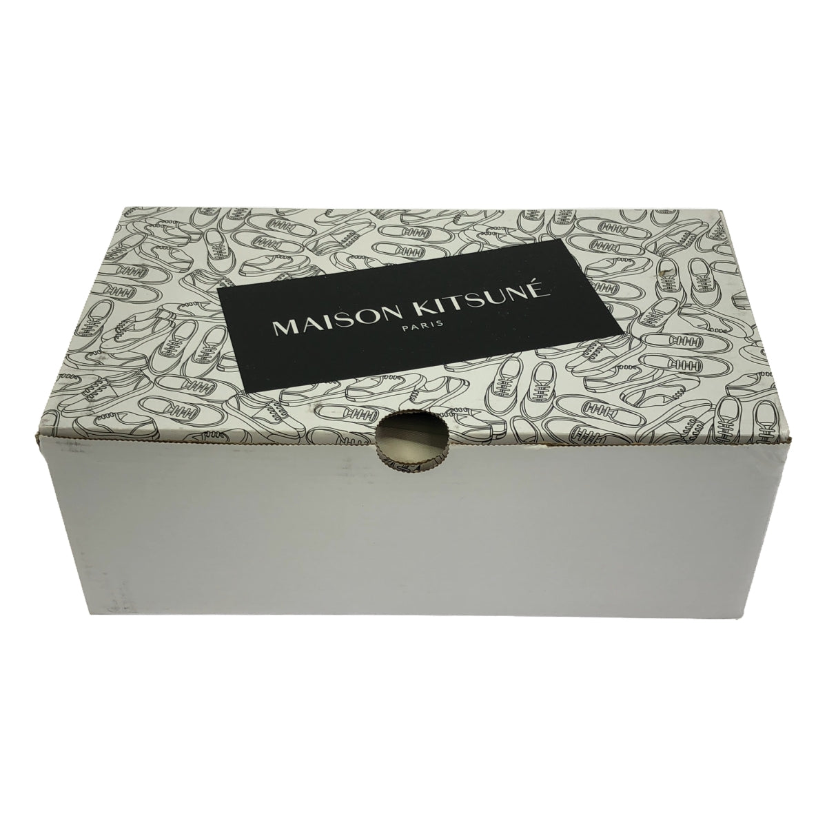 【美品】  MAISON KITSUNE / メゾンキツネ | キャンバス ローカットスニーカー | 22 | ブラック | レディース