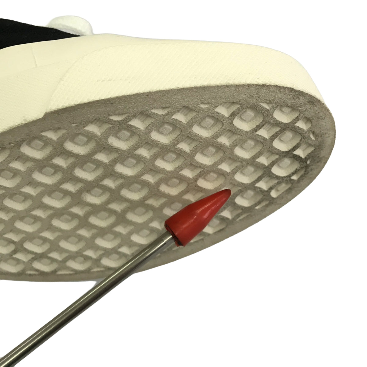 【美品】  MAISON KITSUNE / メゾンキツネ | キャンバス ローカットスニーカー | 22 | ブラック | レディース