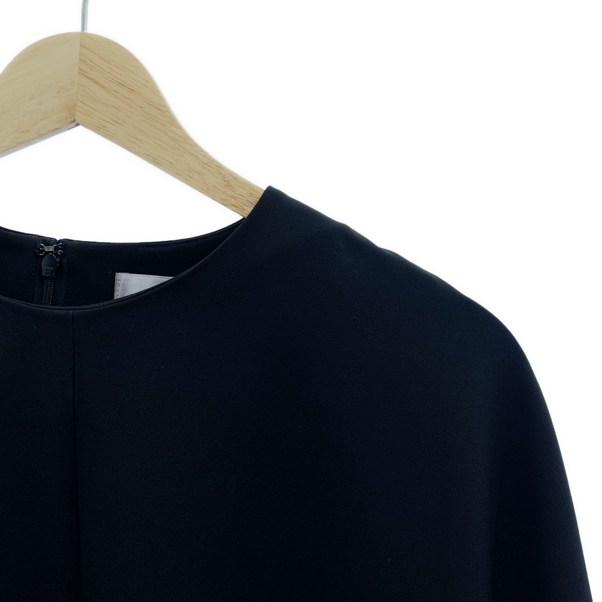 【美品】  ADORE / アドーア | ストレッチツイル ポケット付き ドレス ワンピース | 38 | ブラック | レディース