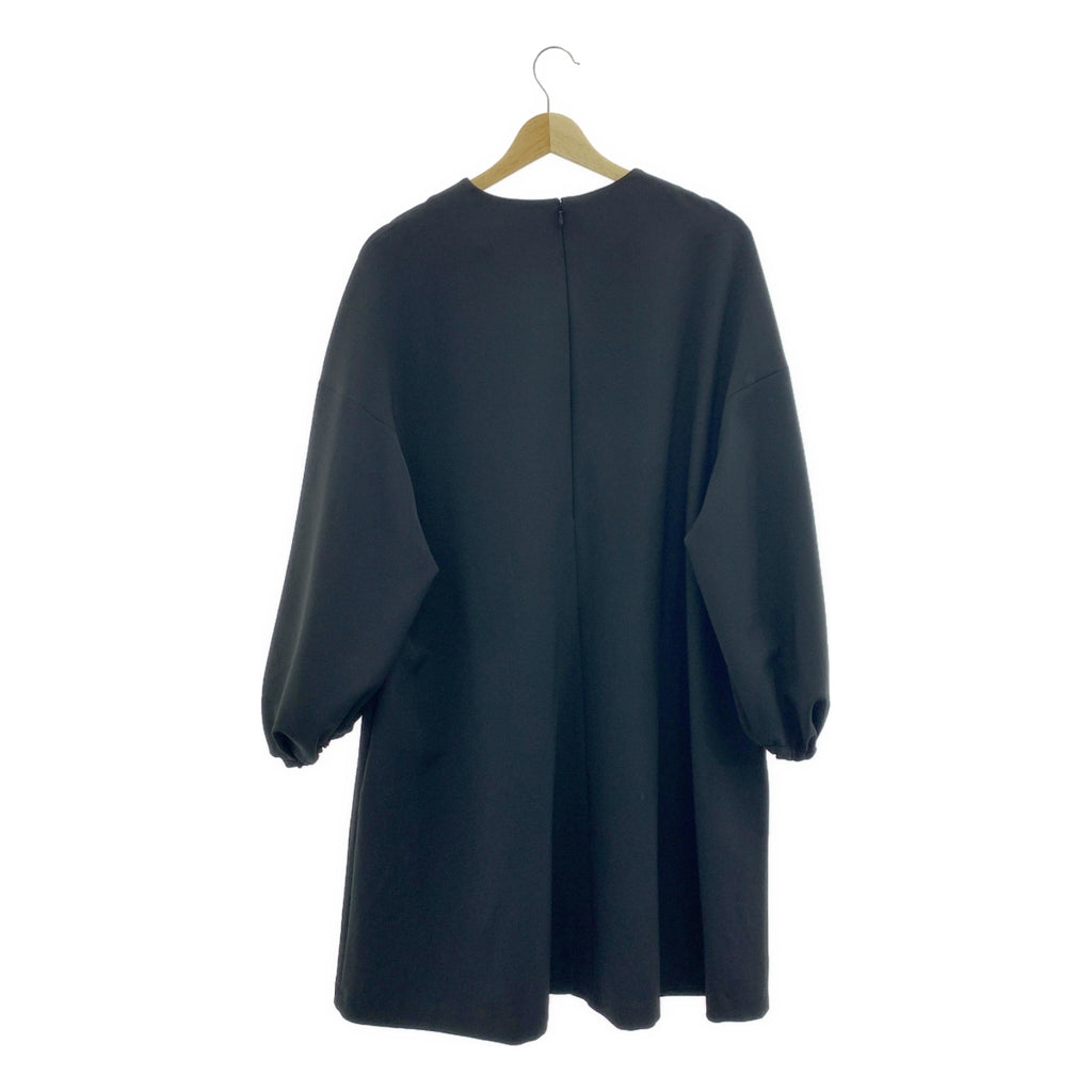 【美品】  ADORE / アドーア | ストレッチツイル ポケット付き ドレス ワンピース | 38 | ブラック | レディース