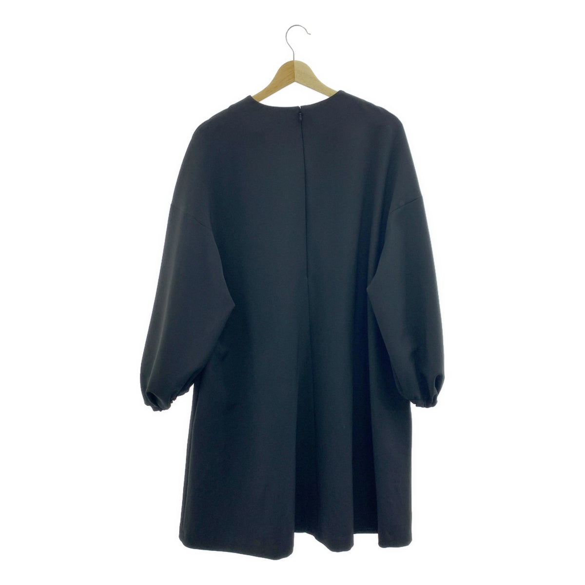 【美品】  ADORE / アドーア | ストレッチツイル ポケット付き ドレス ワンピース | 38 | ブラック | レディース