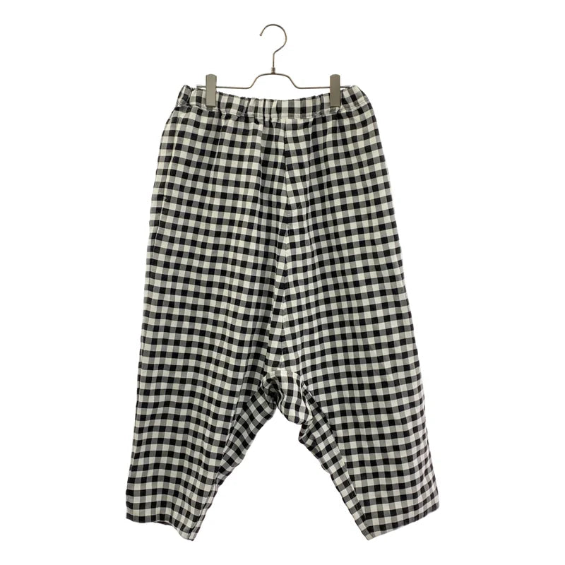 BLACK COMME des GARCONS / ブラックコムデギャルソン | 2024SS | ギンガムチェック ワイドサルエルパンツ | L | メンズ