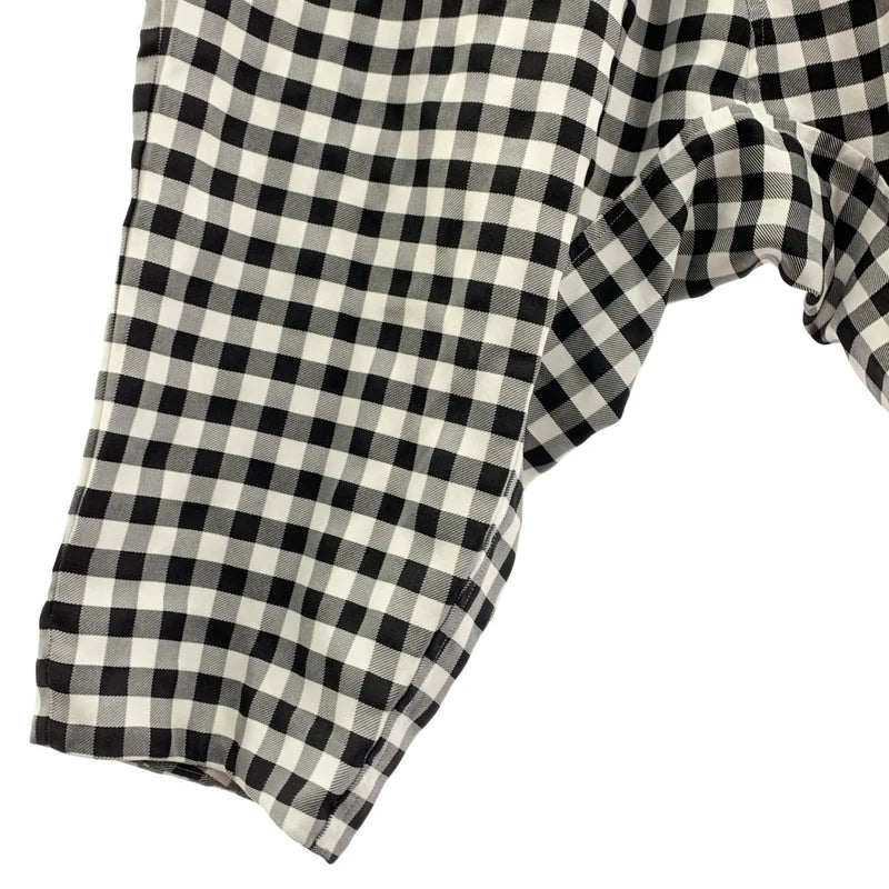 BLACK COMME des GARCONS / ブラックコムデギャルソン | 2024SS | ギンガムチェック ワイドサルエルパンツ | L | メンズ