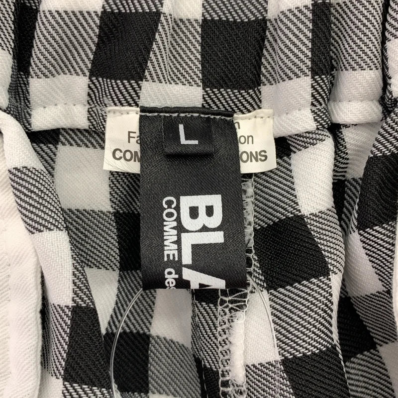 BLACK COMME des GARCONS / ブラックコムデギャルソン | 2024SS | ギンガムチェック ワイドサルエルパンツ | L | メンズ