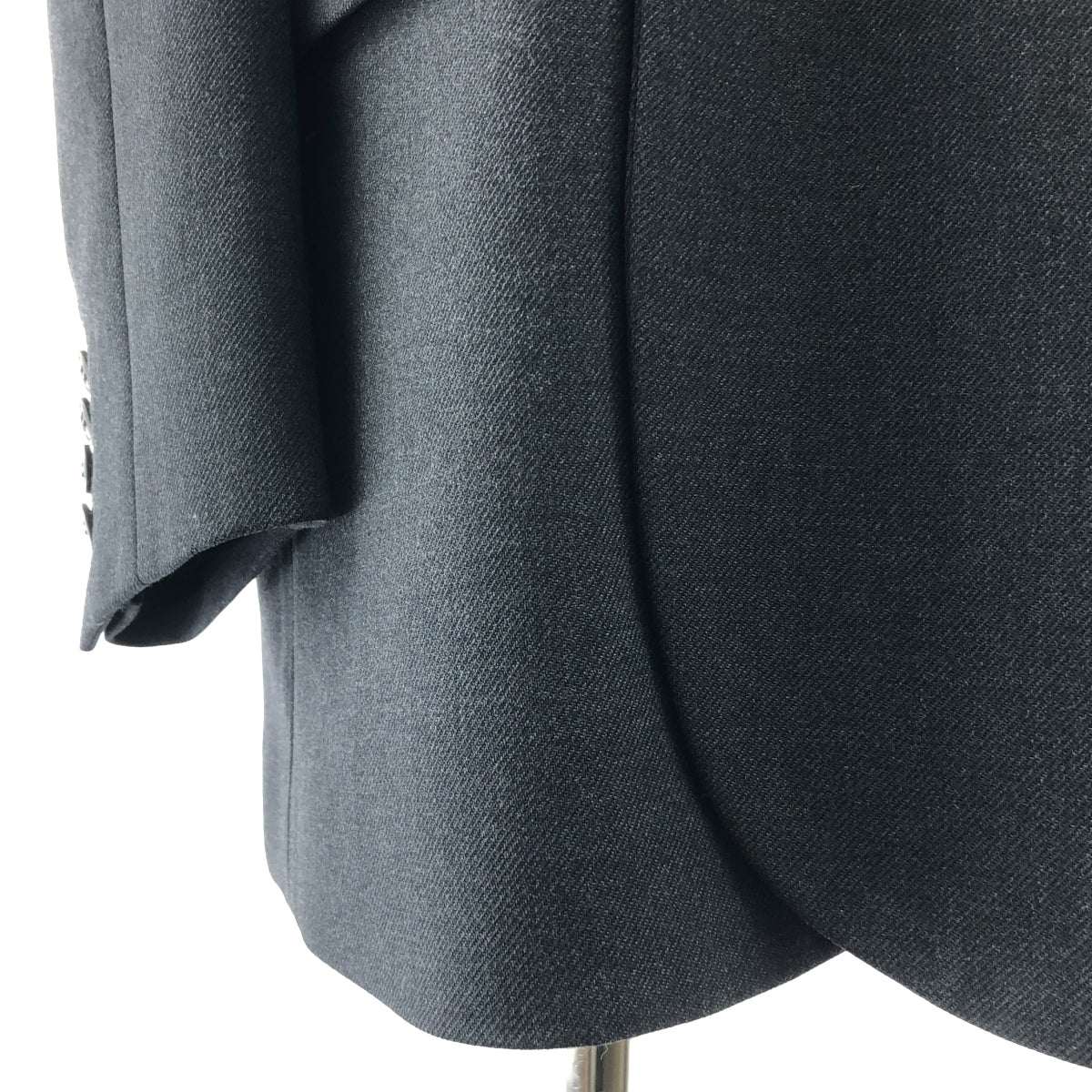 【美品】  TOGA / トーガ | Puff shoulder jacket / パフショルダージャケット / ロゴ総裏地 | 36 | gray | レディース