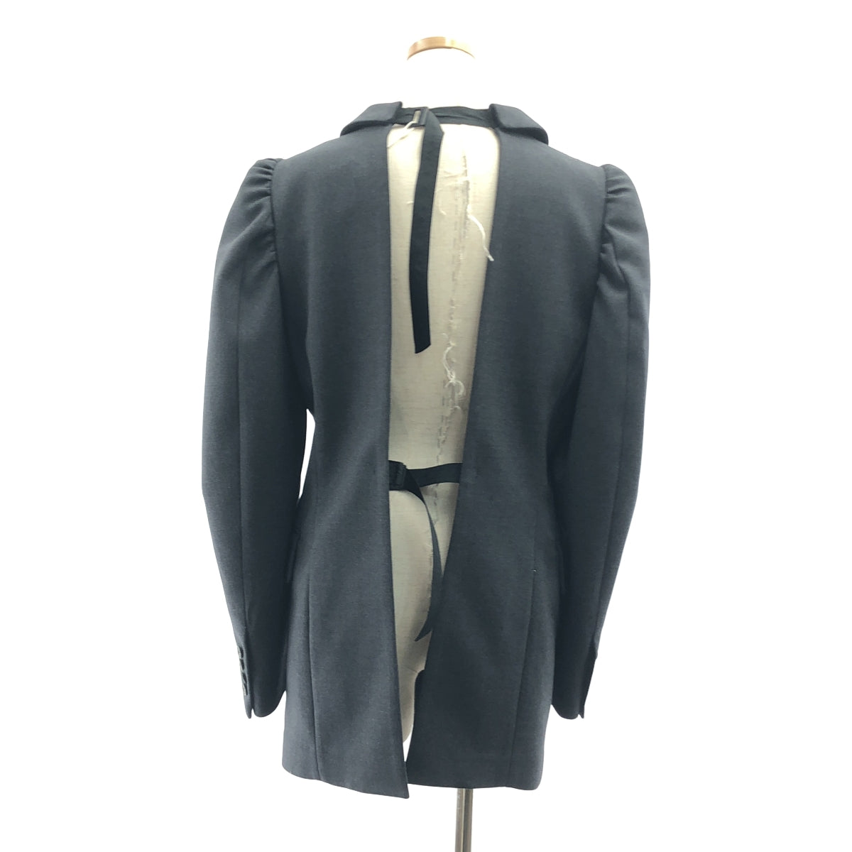 【美品】  TOGA / トーガ | Puff shoulder jacket / パフショルダージャケット / ロゴ総裏地 | 36 | gray | レディース