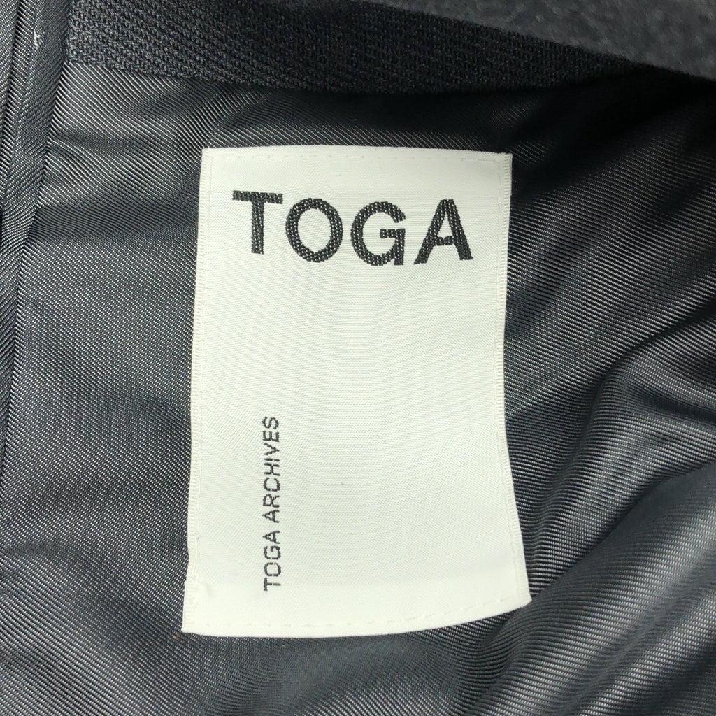 【美品】  TOGA / トーガ | Puff shoulder jacket / パフショルダージャケット / ロゴ総裏地 | 36 | gray | レディース