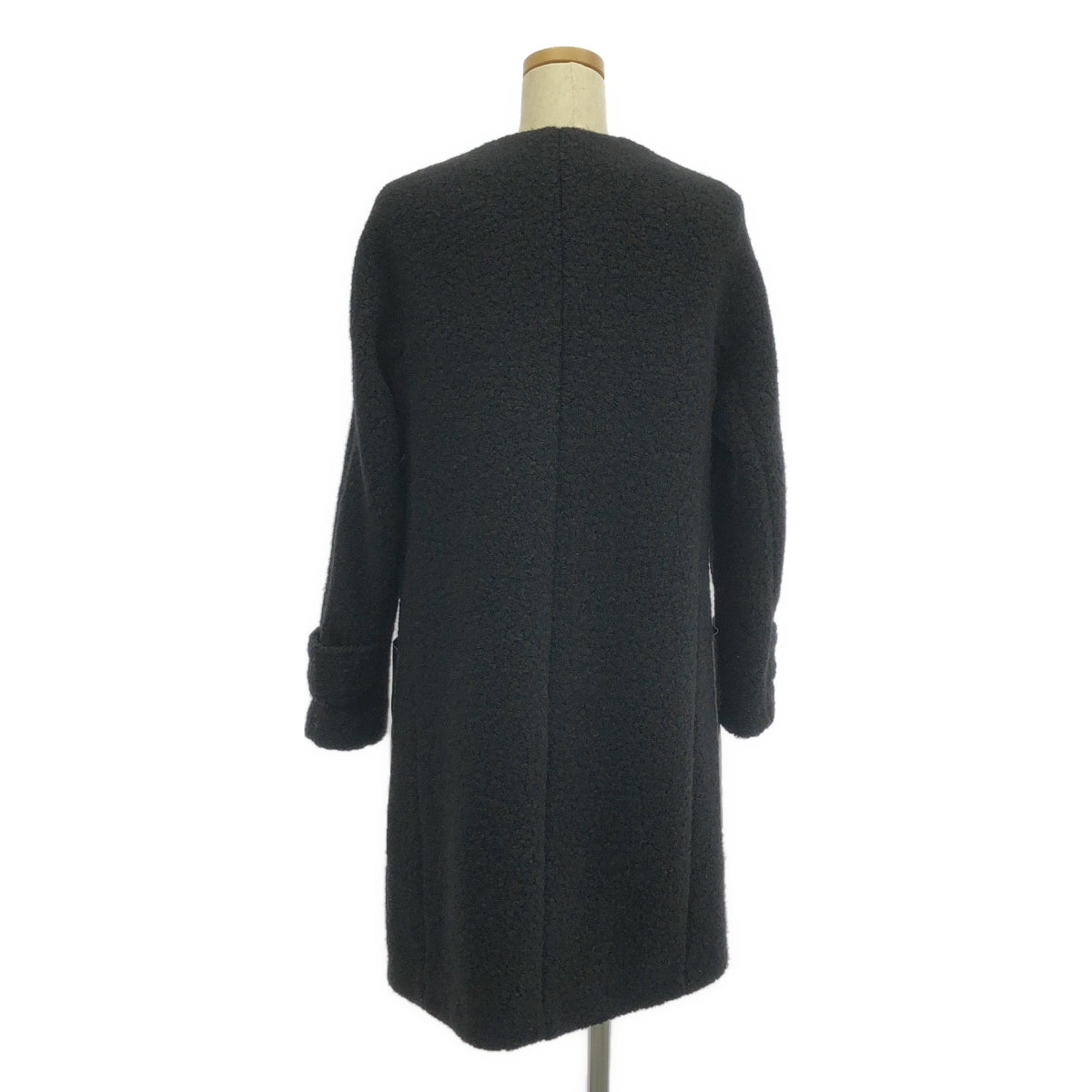 HUGO BOSS / ヒューゴボス | ウール レザー ダブルポケット ノーカラー