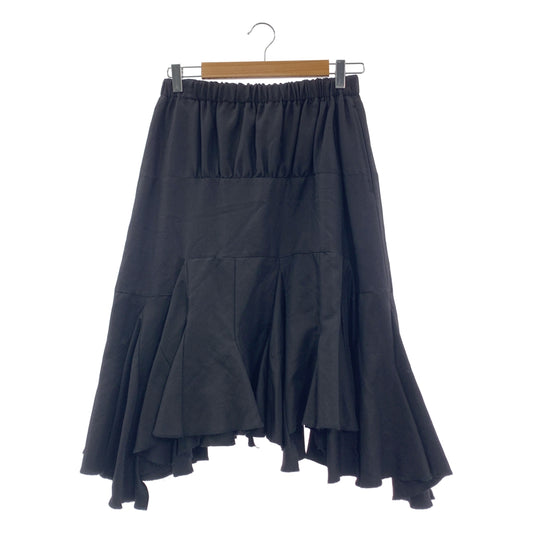 COMME des GARCONS / コムデギャルソン | 2012SS / AD2011 | 裾ランダムフレア ウールシルク イージースカート | S | レディース
