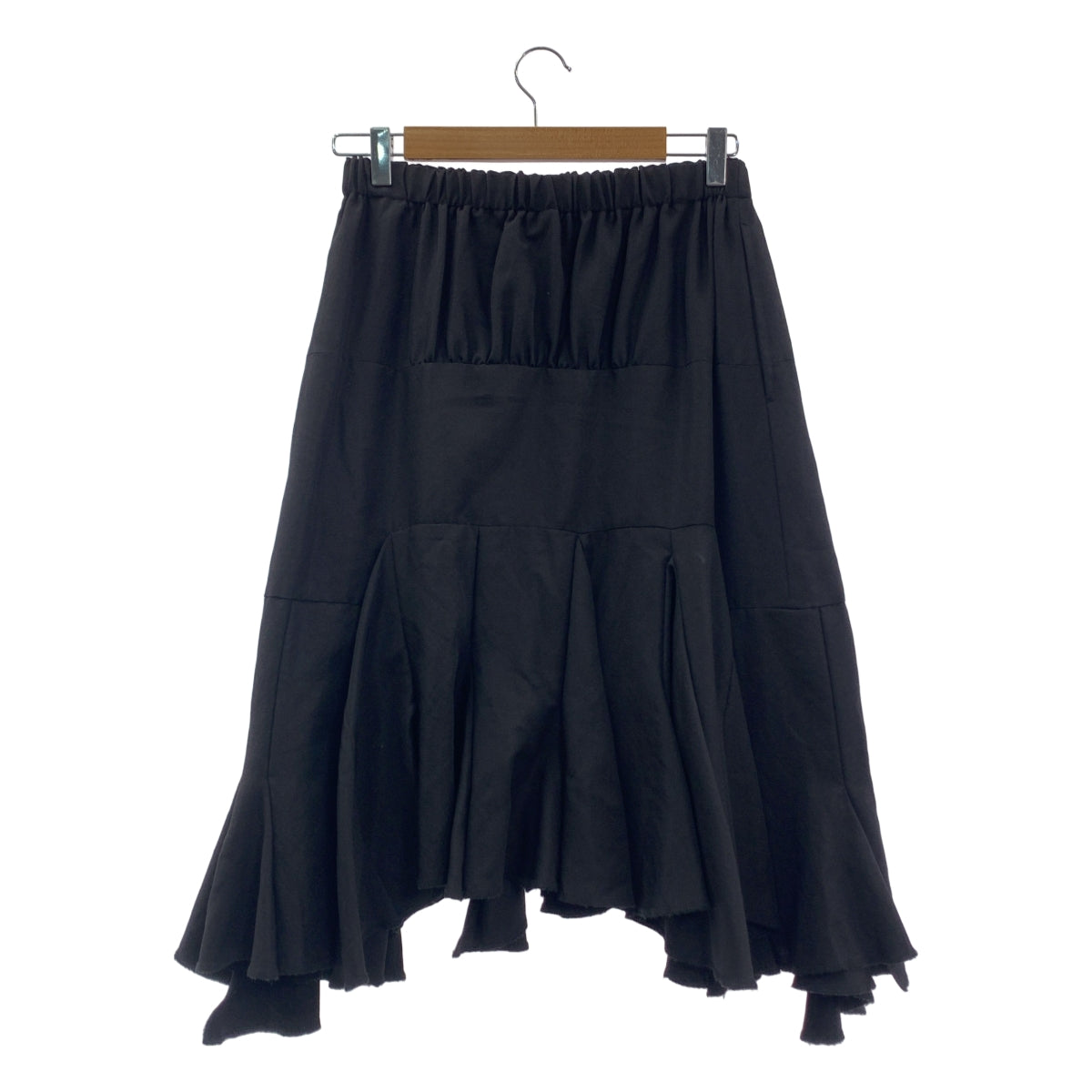COMME des GARCONS | 2012SS / AD2011 | 隨機喇叭形羊毛絲質休閒裙 | S | 女款