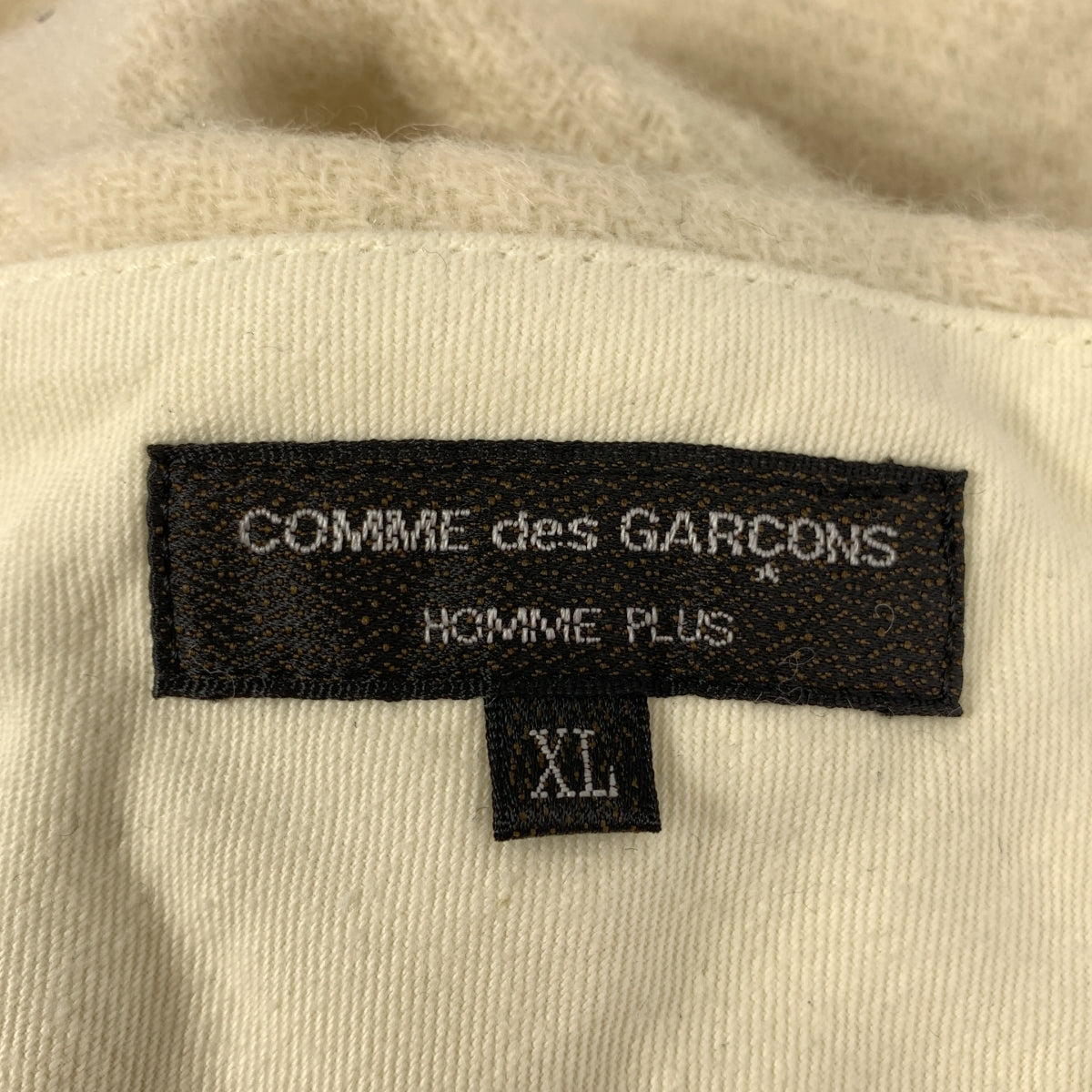 [미품] COMME des GARCONS HOMME PLUS / 콤데 갤슨 옴프뤼스 | 2024AW | 울 축융 인사이드 아웃 탁 풍선 와이드 반바지 | XL |