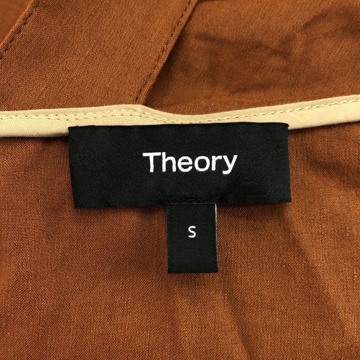 theory / セオリー | ECO CRUNCH  WASH/TIE BK DR B ノースリーブ ワンピース | S | レディース