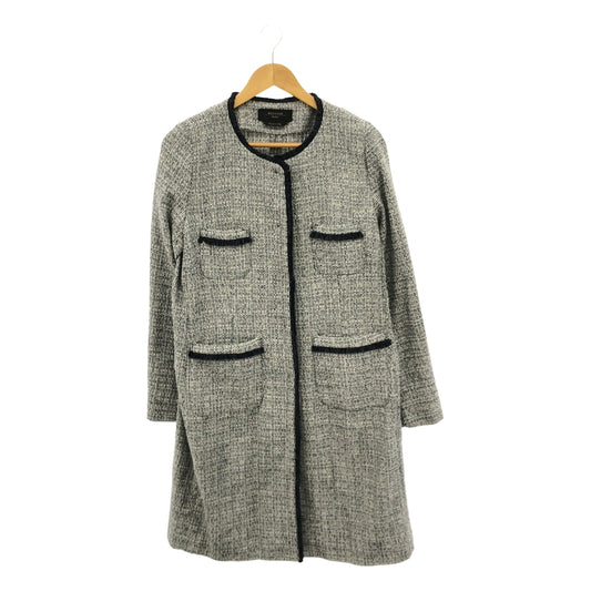 WEEKEND MAX MARA / ウィークエンドマックスマーラ | ツイード ノーカラーロングコート | 40 | レディース