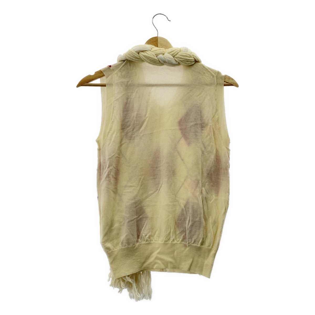 COMME des GARÇONS | 2002秋冬 |髮型設計菱形無袖針織衫 |