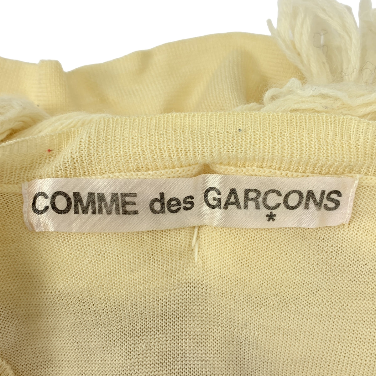 COMME des GARÇONS | 2002秋冬 |髮型設計菱形無袖針織衫 |