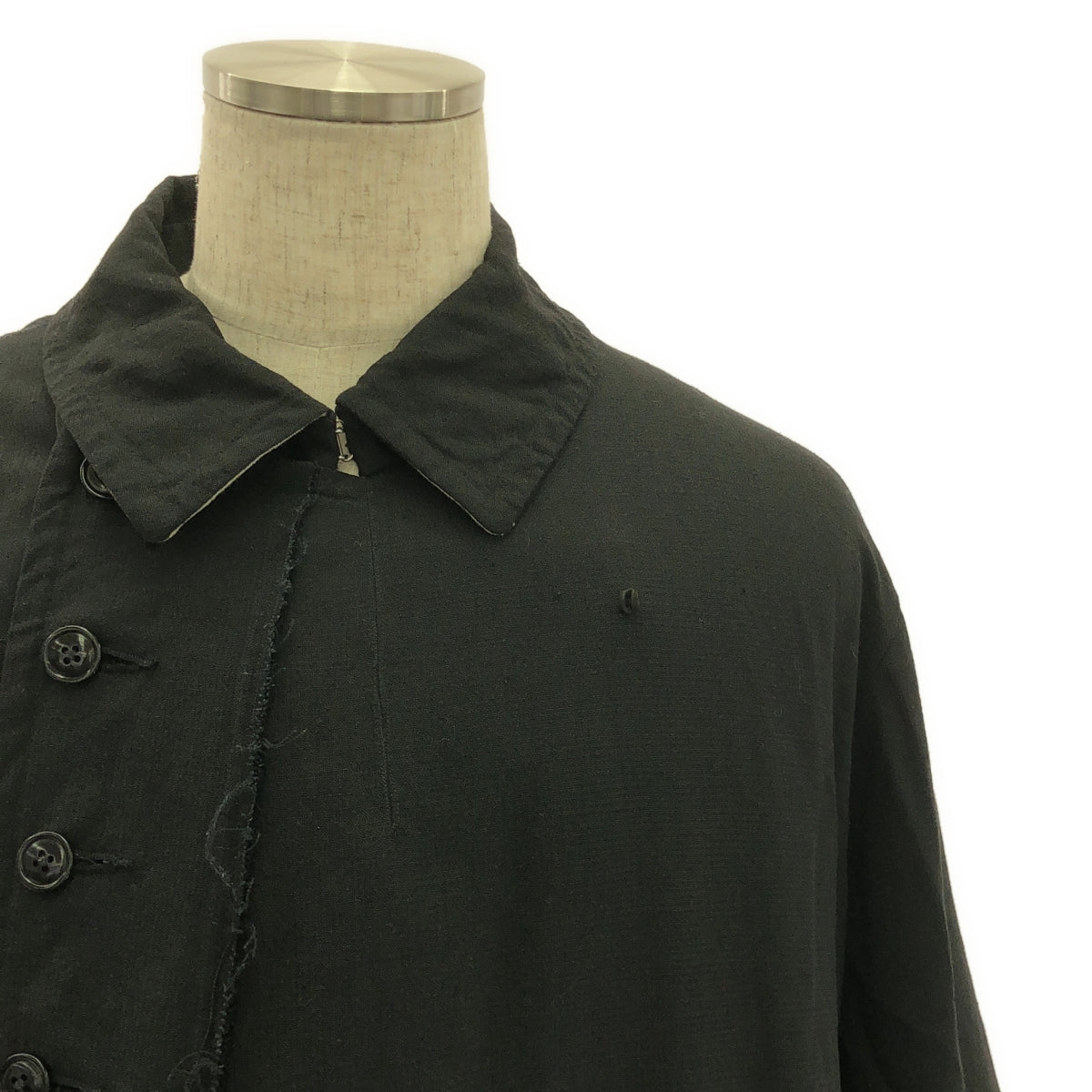 KLASICA | Linen wool oversized coat | Size 3 | Black | Men's